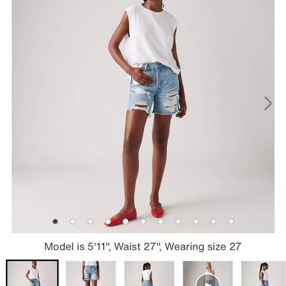 Levi’s 501 Mid Thigh shorts - Picture 3 of 10